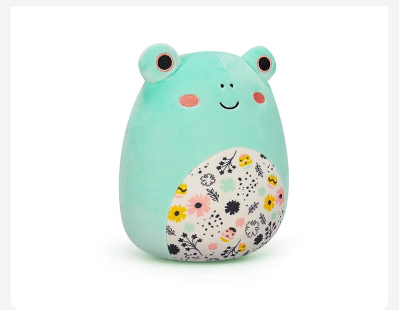 Squishmallows Printed Frog Plush Toy - Front View